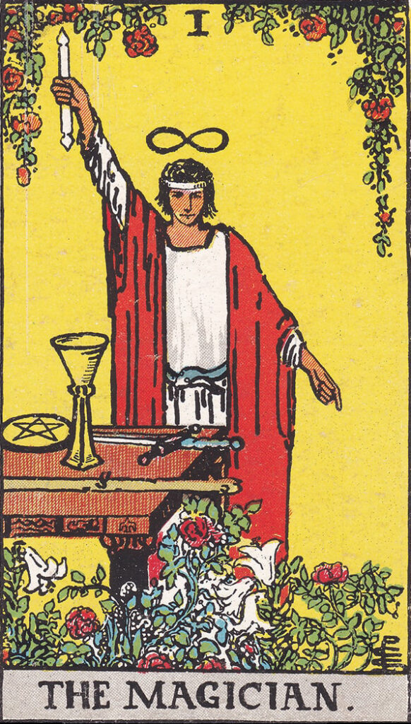The Magician card from the Rider-Waite-Smith deck